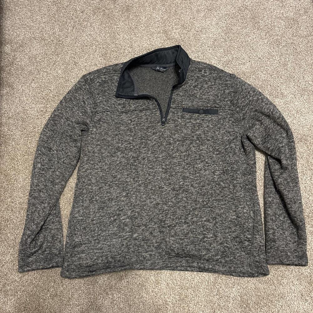Eddie Bauer grey quarter zip